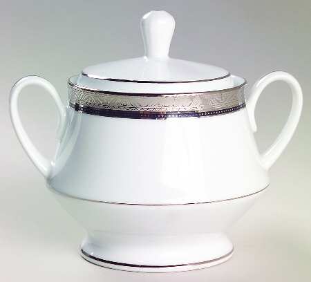 Kingswood Platinum Sugar Bowl & Lid