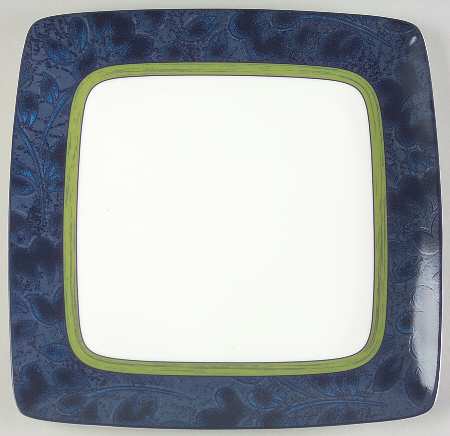 Blue Lagoon Square Dinner Plate