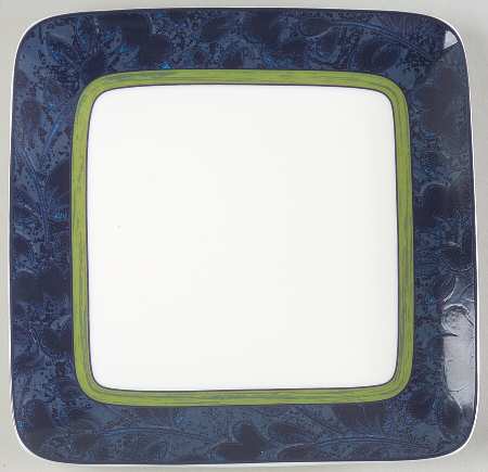 Blue Lagoon Square Salad Plate
