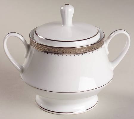 Essex Platinum Sugar Bowl & Lid