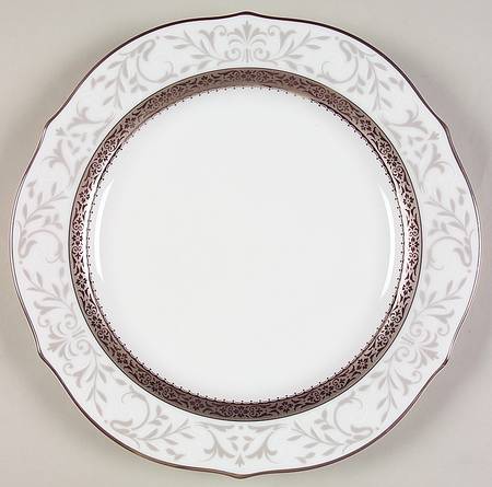 Essex Platinum Accent Luncheon Plate