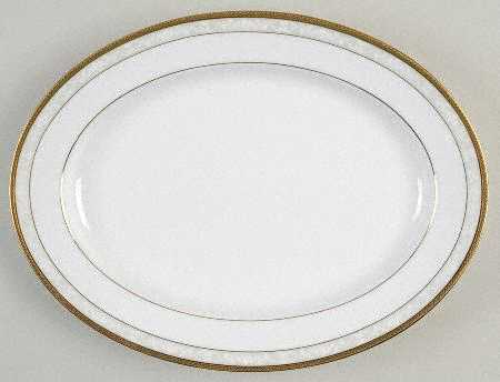 Hampshire Gold 13" Oval Serving Platter