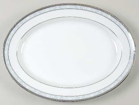 Hampshire Platinum 13" Oval Serving Platter