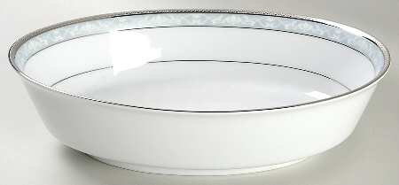Hampshire Platinum 9" Oval Vegetable Bowl