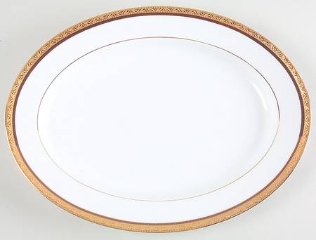 Kingswood Gold 13" Oval Serving Platter
