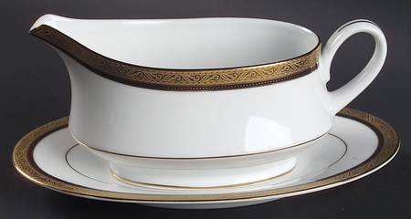 Kingswood Gold Gravy Boat & Underplate/Relish