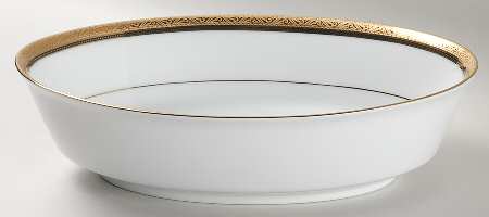 Kingswood Gold 9" Oval Vegetable Bowl