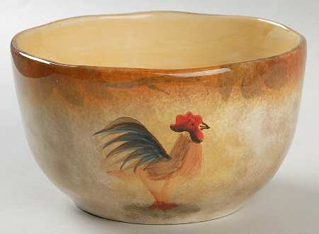 Tuscan Rooster Coupe Cereal Bowl