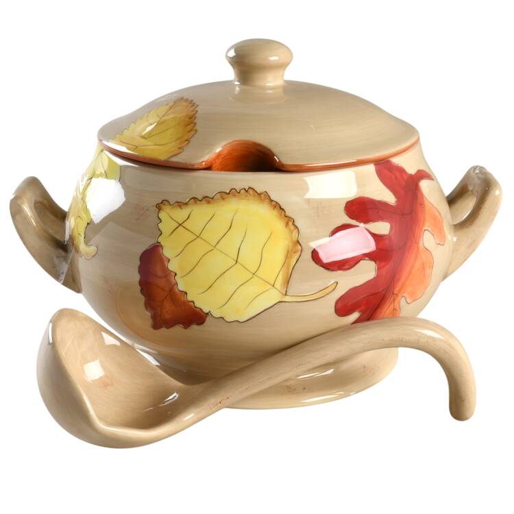 Fall Leaves Tureen & Lid w/Ladle