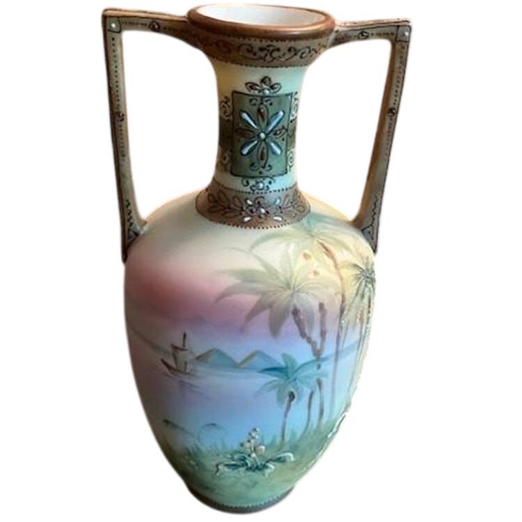 N3025 9" Handled Vase