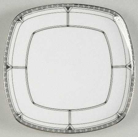 Palmer Platinum Square Luncheon Plate