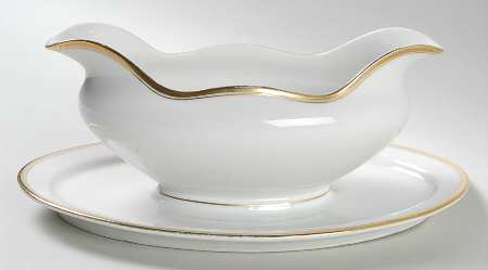 Adelaide Gravy Boat with Attached Underplate