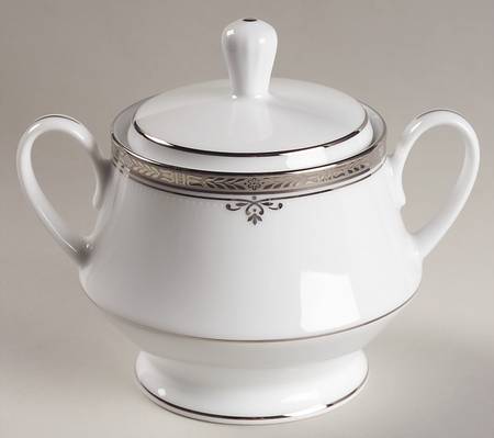 Buckingham Platinum Sugar Bowl & Lid