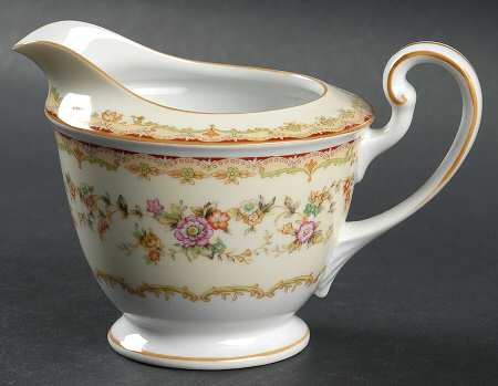 Columbine (No #, Yellow Trim) Creamer