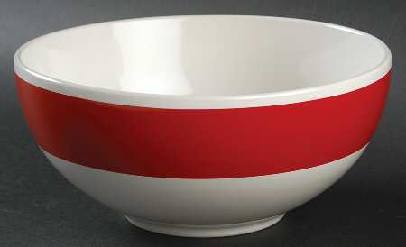 J Class Red 7" Round Vegetable Bowl
