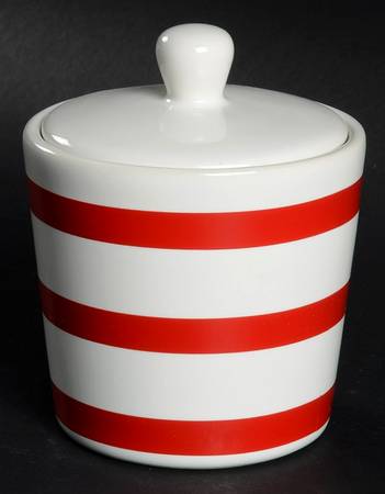 J Class Red Sugar Bowl & Lid