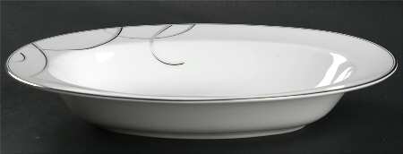 Elegant Swirl 11" Oval Vegetable Bowl