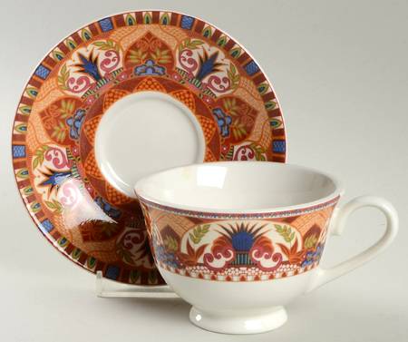 Shalimar Footed Cup & Saucer Set