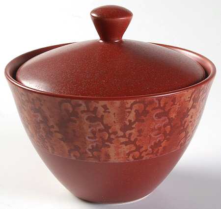 Elements Coral Sugar Bowl & Lid