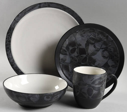 Elements Onyx 4 Piece Place Setting