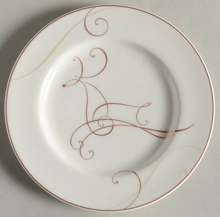 Golden Wave Appetizer Plate