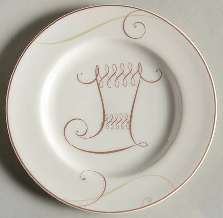 Golden Wave Appetizer Plate
