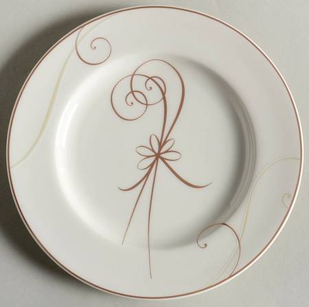 Golden Wave Appetizer Plate