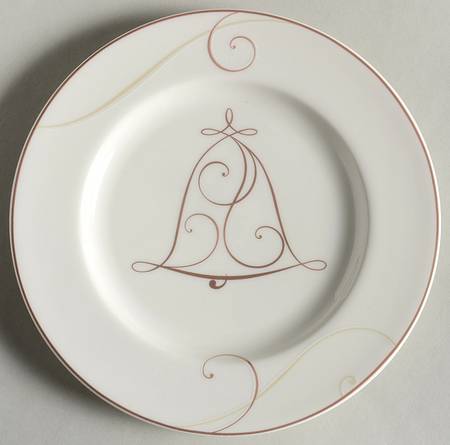 Golden Wave Appetizer Plate