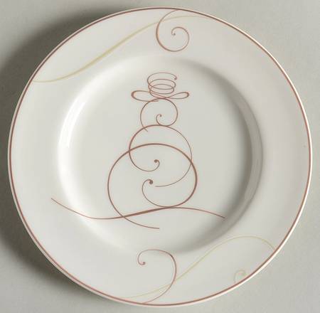 Golden Wave Appetizer Plate