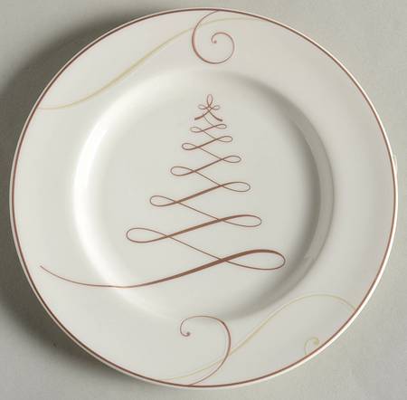 Golden Wave Appetizer Plate