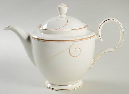 Golden Wave Tea/Coffee Pot & Lid