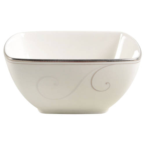 Platinum Wave 5" Square Vegetable Bowl