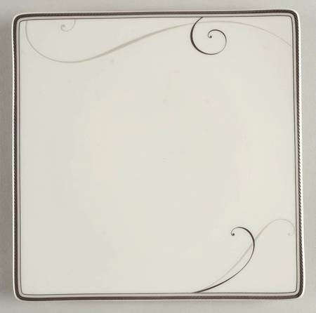 Platinum Wave 8" Square Plate