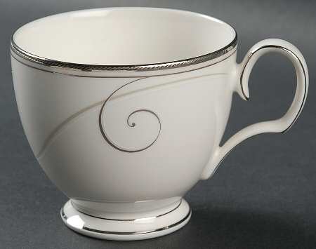 Platinum Wave Footed Cup