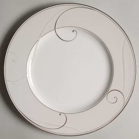 Platinum Wave Dessert Luncheon Plate