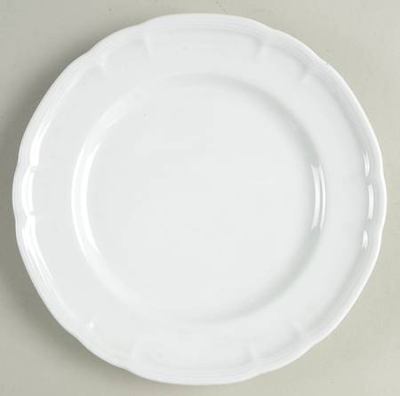 Provence White Salad Plate
