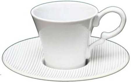 New York Flat Cup & Saucer Set