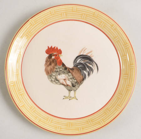 Cour Normandie Golden Straw Canape Plate