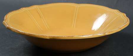 Maintenon Patine Yellow Coupe Soup Bowl