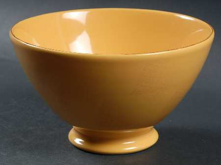 Maintenon Patine Yellow Footed Soup Bowl