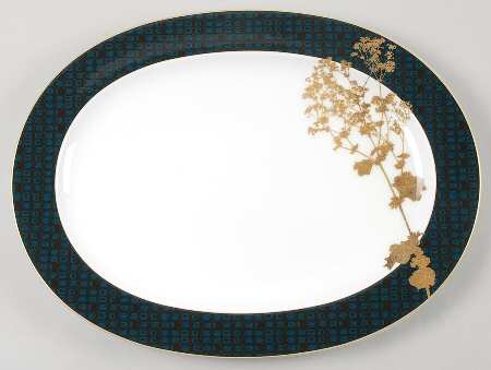 Verdena Gold 14" Oval Serving Platter