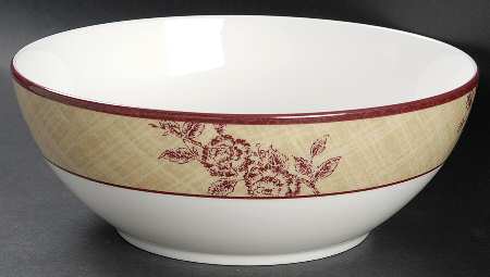 Tapestry Rose 8" Round Vegetable Bowl