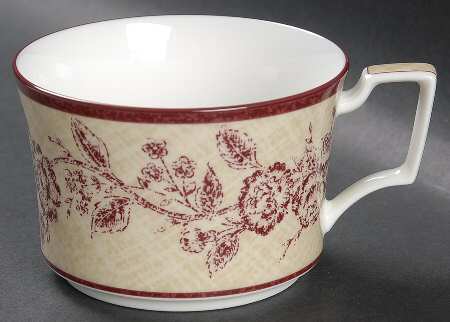 Tapestry Rose Flat Cup