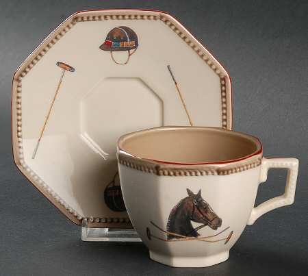Chantilly Flat Cup & Saucer Set