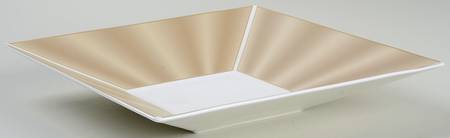 Silk Champagne Square Salad Plate