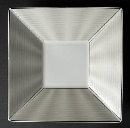 Silk Platinum Square Salad Plate