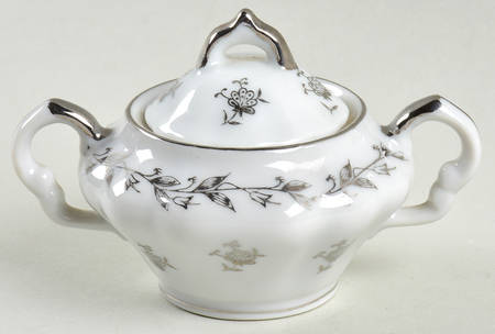 Silver Anniversary Individual Sugar Bowl & Lid