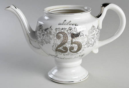 Silver Anniversary Teapot No Lid