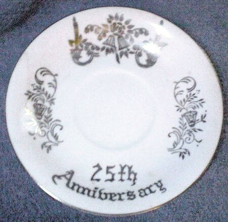 Silver Anniversary Saucer