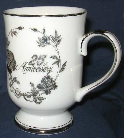 Silver Anniversary Mug